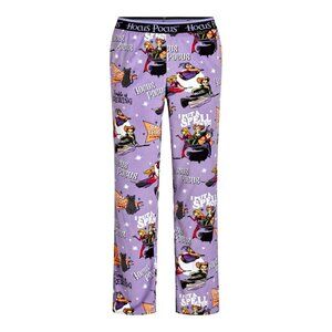 Disney Hocus Pocus Womens Sleep Pant With Pockets Large 12-14 Purple
